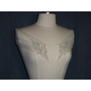 Bridal shoulder wrap,Beaded  shoulder straps,shoulder straps rhinestone Strap